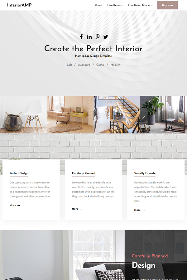 Homepage Design Template