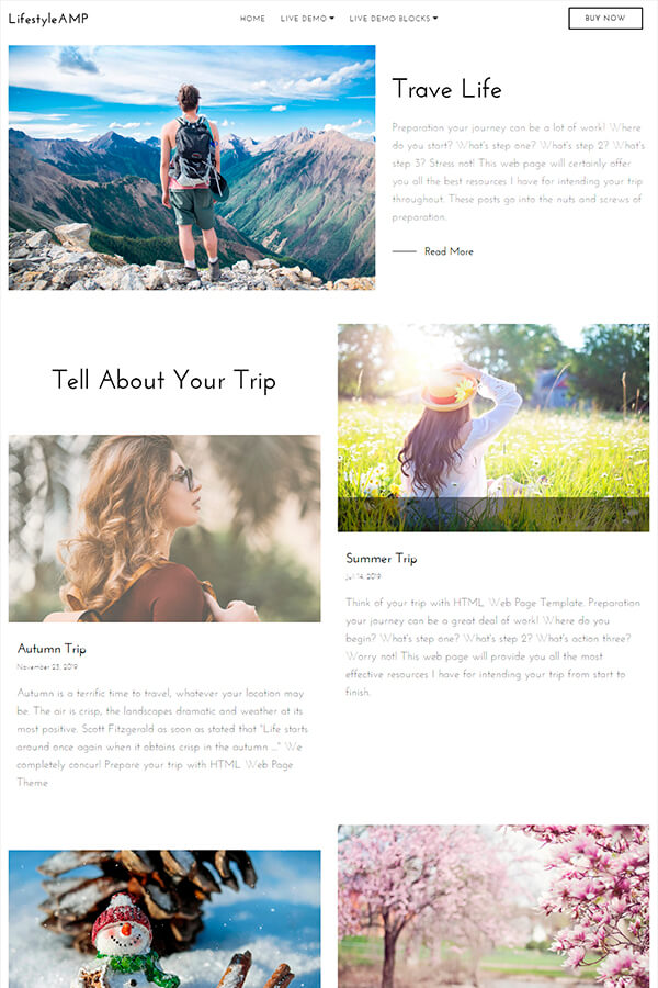 Travel HTML Page Template