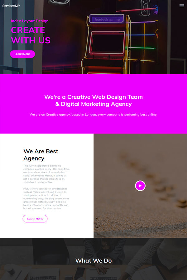 Agency HTML Layout Design